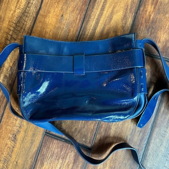 Tory Burch GEMINI LINK PATENT CROSS-BODY Midnight Swim Patent Leather - Picture 5 of 6